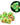 Glow in the Dark Mango RPG Dice Set 