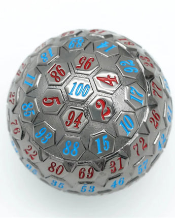 45mm Metal D100 - Black Metal with Red & Blue 