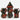 Bloodstone - Gemstone Engraved with Gold RPG Dice Set 
