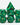 Malachite - Gemstone Engraved with Gold RPG Dice Set 