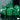 Malachite - Gemstone Engraved with Gold RPG Dice Set 