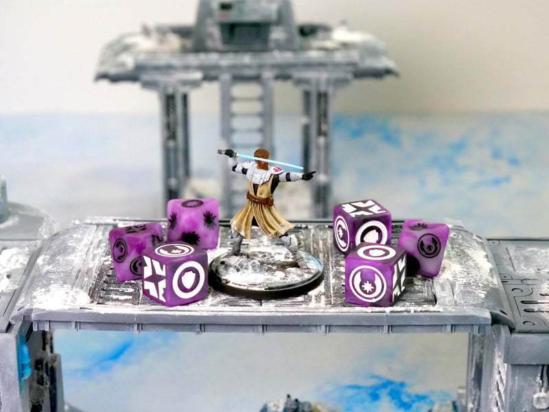 Load image into Gallery viewer, Good Karma (Purple) Galactic Skirmish Dice - Set of 20
