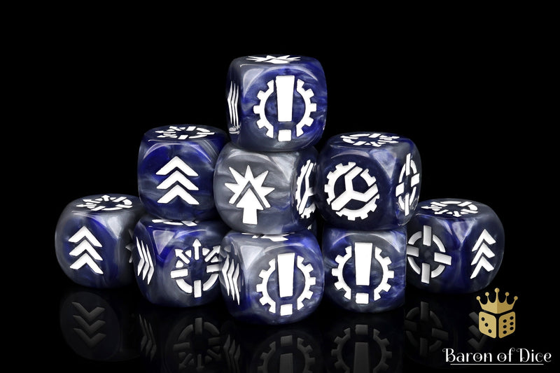 Load image into Gallery viewer, Imperial Battle Fleet Dice
