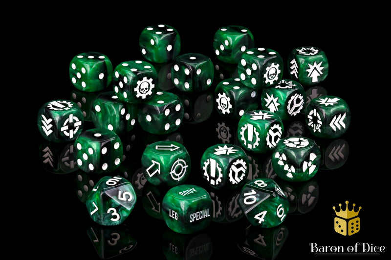 Load image into Gallery viewer, Green Titan Dice Set
