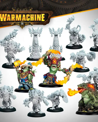 Warmachine Southern Kriels Fire Tongue Warriors Command Cadre 