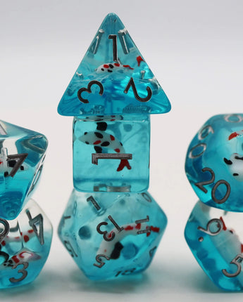 Water Garden Koi RPG Dice Set 