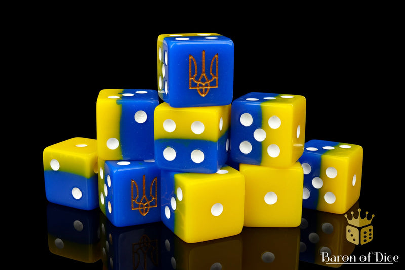 Load image into Gallery viewer, Ukraine Dice
