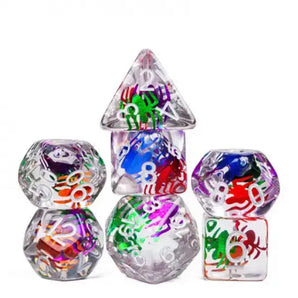 Foam Brain Inclusion Dice RPG Dice Set (7) - Pegasus