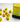 Chessex Dice: Opaque 12mm D6 (36) - Yellow/Black 