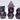 Foam Brain Dice Set: Purple Lightning RPG Metal Dice Set (7) 