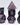 Foam Brain Dice Set: Purple Lightning RPG Metal Dice Set (7) 