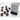 Chessex Dice: Special 12mm D6 (36) - Velvet: Black/Red 