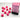 Chessex Dice: Opaque 12mm D6 (36) - Pink/White 