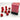 Chessex Dice: Opaque 12mm D6 (36) - Red/Black 