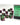 Chessex Dice: Gemini 16mm D6 (12) - Green-Purple/Gold 
