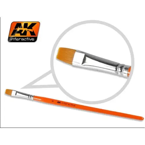 AKI Flat Brush: Synthetic No. 6