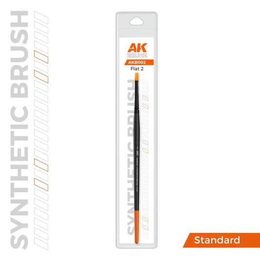 AKI Flat Brush: Synthetic No. 2