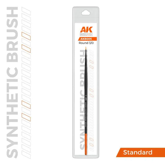 AKI Round Brush: Synthetic No. 3/0