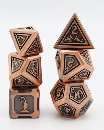 Alchemist Metals: Copper - Metal RPG Dice Set 