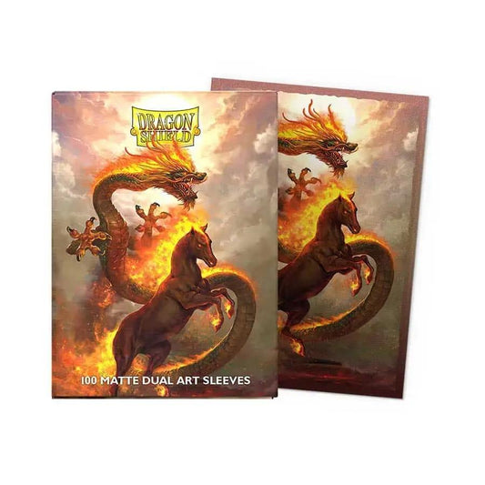 Dragon Shield Dual Matte Art Sleeves: Chinese New Year 2026 - Year of the Fire Horse 