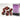 Chessex Dice: Gemini 16mm D6 (12) - Purple-Red/Gold 