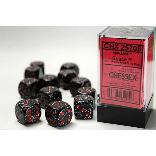 Chessex Dice: Speckled 16mm D6 (12) - Speckled: Space 