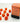 Chessex Dice: Vortex 12mm D6 (36) - Orange/Black 
