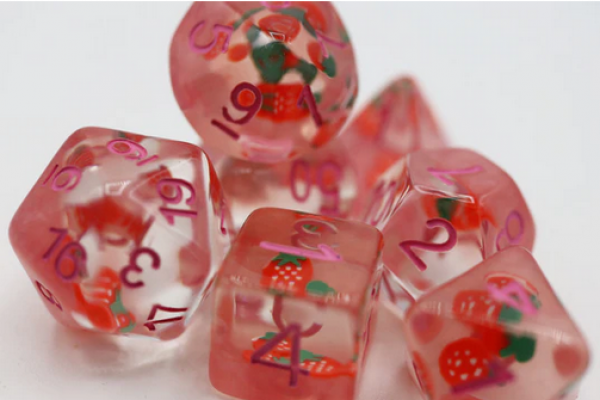 Load image into Gallery viewer, Foam Brain Inclusion Dice RPG Dice Set (7)
