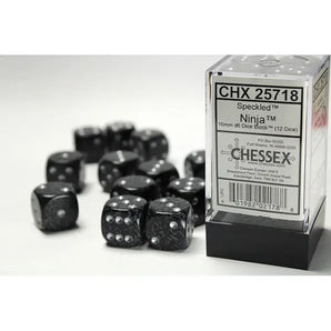 Chessex Dice: Speckled 16mm D6 (12) - Ninja 