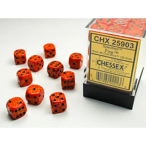 Chessex Dice: Speckled 12mm D6 (36) - Fire 
