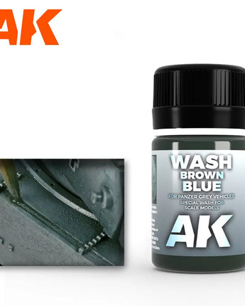 Brown Blue Enamel Wash 35ml 