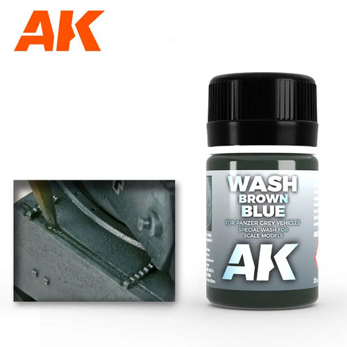 Brown Blue Enamel Wash 35ml 