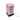 Chessex Dice: Opaque 16mm D6 (12) - Pastel Pink/Black 