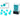 Chessex Dice: Mini 7-Die RPG Set - Translucent: Teal/White 