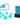 Chessex Dice: Mini 7-Die RPG Set - Translucent: Teal/White 