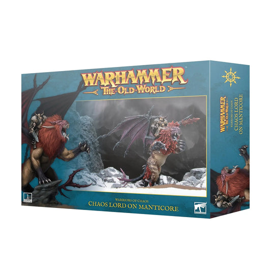 Old World Warriors of Chaos Lord on Manticore 