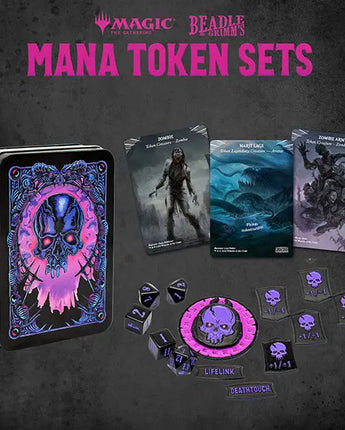 Beadle & Grimms MTG Black Mana Metal Token Set 