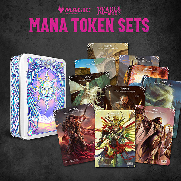 Load image into Gallery viewer, Beadle &amp; Grimms MTG White Mana Metal Token Set
