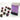 Chessex Dice: Gemini 12mm D6 (36) - Black-Purple/Gold