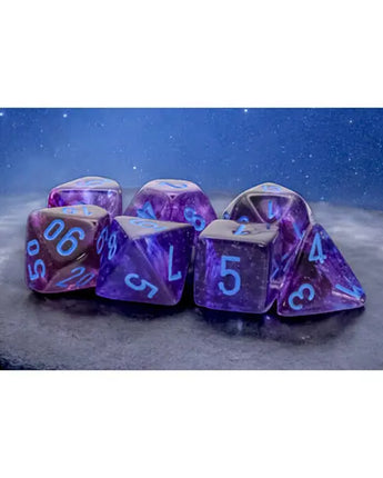 Chessex Mega-Hedrals 7-Die Set - Nocturnal/Blue 