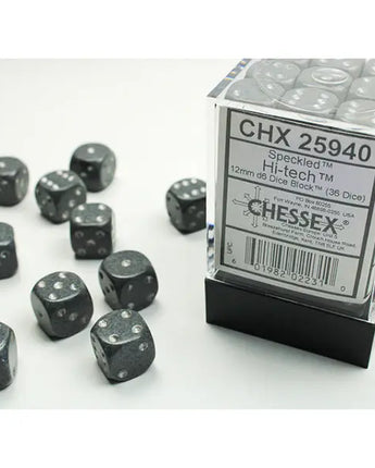 Chessex Dice: Speckled 12mm D6 (36) - Hi-Tech 