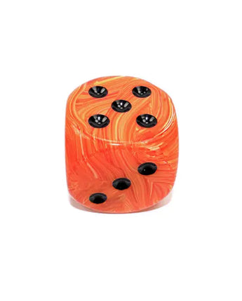 Chessex Vortex 50mm Dice - Orange/Black 