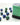Chessex Dice: Gemini 12mm D6 (36) - Blue-Green/Gold 