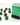 Chessex Dice: Special 12mm D6 (36) - Scarab: Jade/Gold 