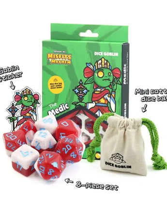 Dice Goblin Medic RPG Dice (8 pcs) 