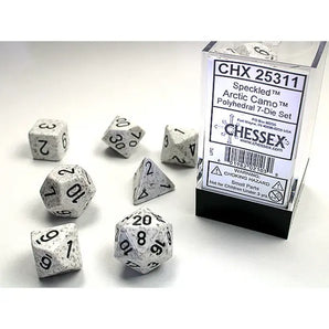 Chessex Dice: 7-Die RPG Set - Speckled: Arctic Camo