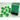 Chessex Dice: Translucent 12mm D6 (36) - Green/White 