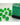 Chessex Dice: Translucent 12mm D6 (36) - Green/White 