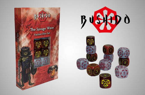 Bushido Savage Wave: faction dice set