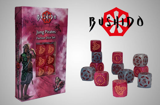 Bushido Jung Pirates: faction dice set